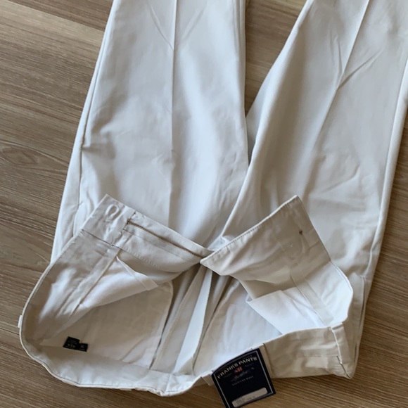 Frank’s made USA trim fit unhemmed ( tall inseam for tall men) plain front khaki - Picture 14 of 17